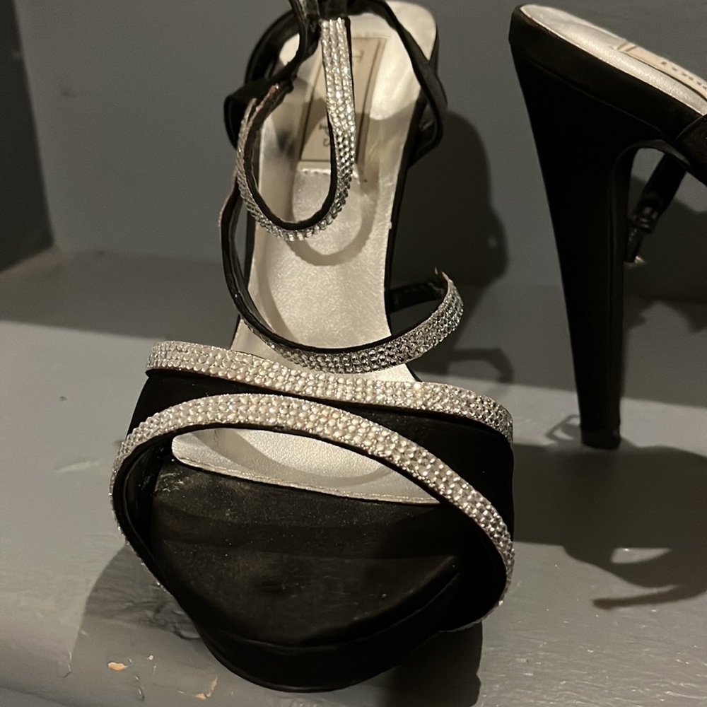 Satin & Rhinestone Sandal - Picture 2 of 5